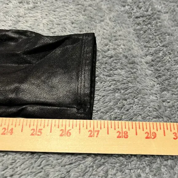 SPANX Leggings Womens XL Metallic Faux Leather Pants - Picture 10 of 10